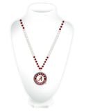 Alabama Crimson Tide Beads with Medallion Mardi Gras Style-0