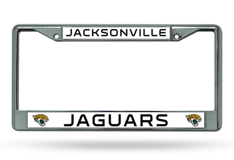 Jacksonville Jaguars License Plate Frame Chrome-0