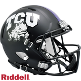 TCU Horned Frogs Helmet Riddell Authentic Full Size Speed Style - Special Order-0