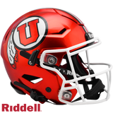 Utah Utes Helmet Riddell Authentic Full Size SpeedFlex Style Red-0