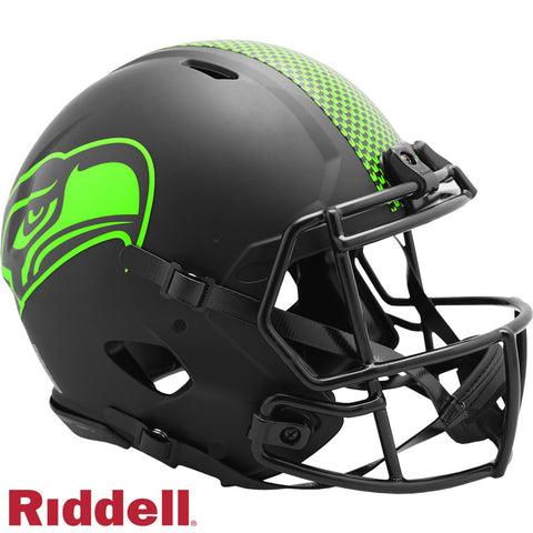 Seattle Seahawks Helmet Riddell Authentic Full Size Speed Style Eclipse Alternate-0