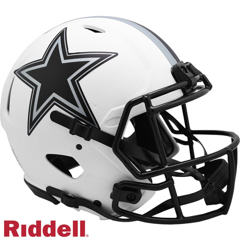 Dallas Cowboys Helmet Riddell Authentic Full Size Speed Style Lunar Eclipse Alternate-0