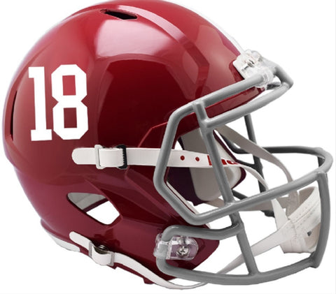 Alabama Crimson Tide Helmet Riddell Replica Full Size Speed Style #18-0