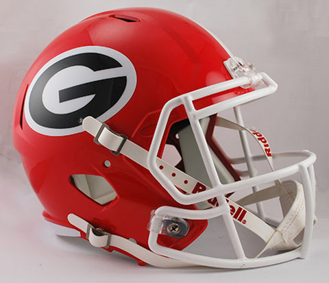 Georgia Bulldogs Helmet Riddell Replica Full Size Speed Style-0