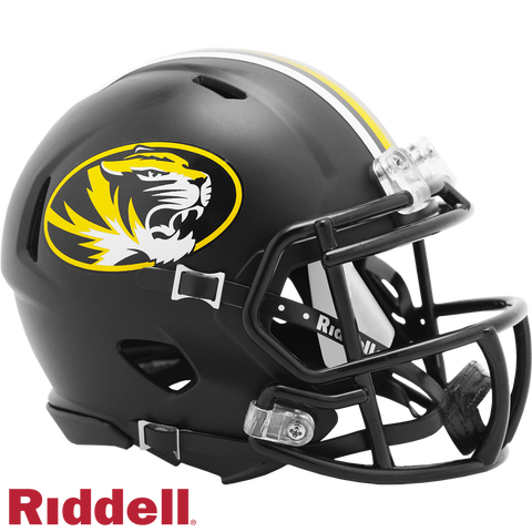 Missouri Tigers Helmet Riddell Replica Mini Speed Style Black-0