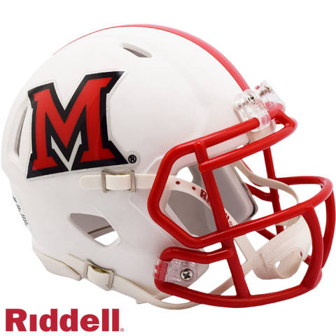 Miami of Ohio Redhawks Helmet Riddell Replica Mini Speed Style-0