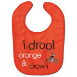 Cleveland Browns Baby Bib All Pro Style I Drool Design - Special Order-0