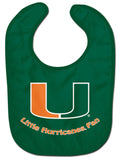 Miami Hurricanes Baby Bib - All Pro Little Fan-0