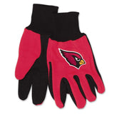 Arizona Cardinals Two Tone Adult Size Gloves-0