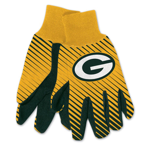 Green Bay Packers Two Tone Adult Size Gloves-0