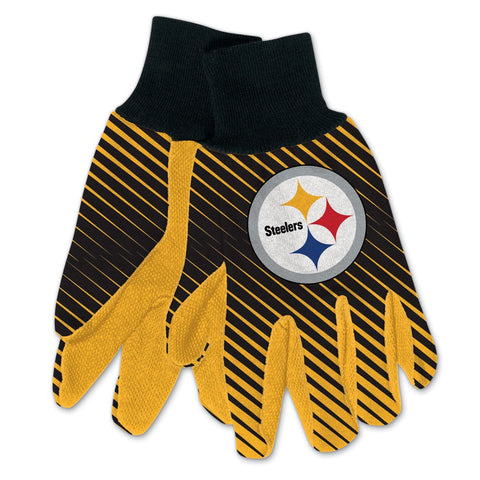 Pittsburgh Steelers Two Tone Adult Size Gloves-0