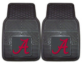 Alabama Crimson Tide Heavy Duty 2-Piece Vinyl Car Mats