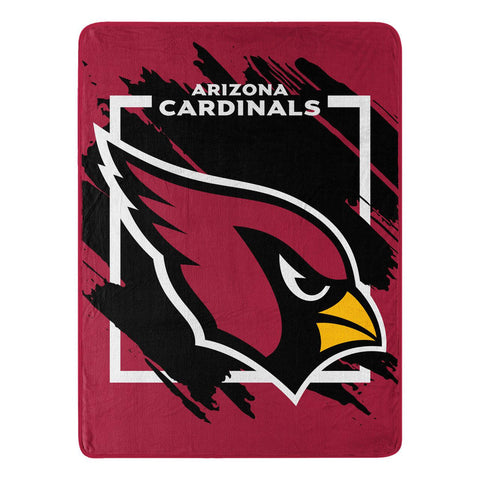 Arizona Cardinals Blanket 46x60 Micro Raschel Dimensional Design Rolled