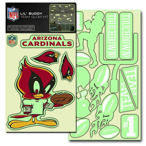 Arizona Cardinals Decal Lil Buddy Glow in the Dark Kit - Team Fan Cave