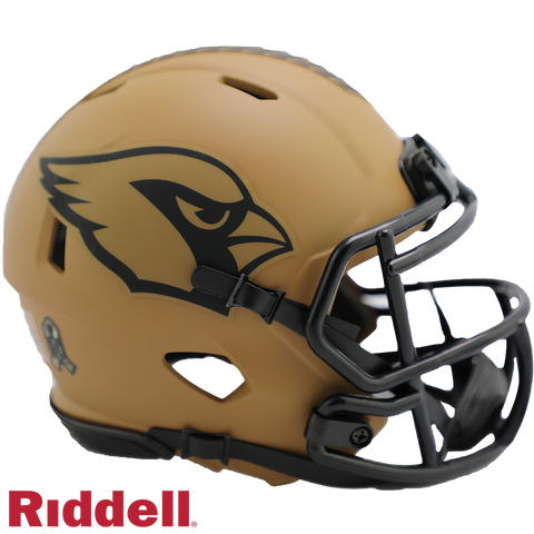 Arizona Cardinals Helmet Riddell Replica Mini Speed Style Salute To Service 2023-0