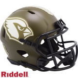 Arizona Cardinals Helmet Riddell Replica Mini Speed Style Salute To Service-0