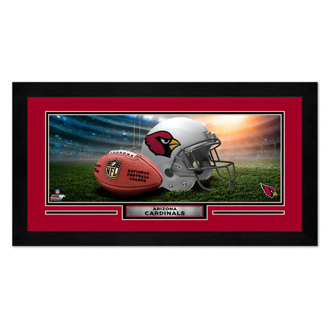 Arizona Cardinals Print 13x7 Framed Helmet in Stadium Design - Team Fan Cave