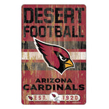 Arizona Cardinals Sign 11x17 Wood Slogan Design-0