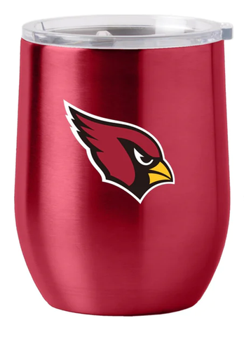 Arizona Cardinals Travel Tumbler 16oz Stainless Steel Curved-0