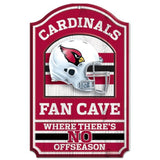 Arizona Cardinals Wood Sign - 11"x17" Fan Cave Design-0