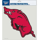 Arkansas Razorbacks Decal 8x8 Die Cut Color - Team Fan Cave