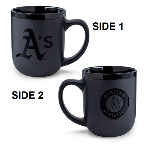 Oakland Athletics Coffee Mug 17oz Matte Black-0