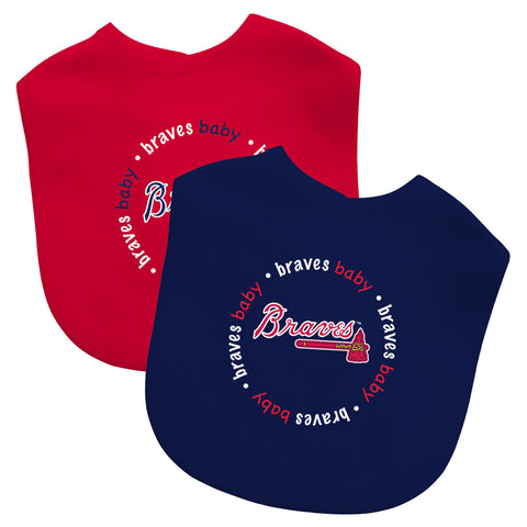 Atlanta Braves Baby Bib 2 Pack-0