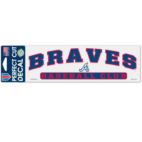 Atlanta Braves Decal 3x10 Perfect Cut Color-0