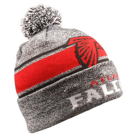 Atlanta Falcons Beanie Gray Stripe Light Up - Team Fan Cave