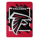 Atlanta Falcons Blanket 46x60 Micro Raschel Dimensional Design Rolled