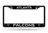 Atlanta Falcons License Plate Frame Chrome Black - Team Fan Cave