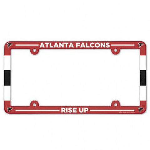 Atlanta Falcons License Plate Frame Plastic Full Color Style - Team Fan Cave