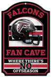 Atlanta Falcons Wood Sign - 11"x17" Fan Cave Design-0