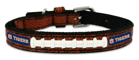 Auburn Tigers Classic Leather Toy Football Collar - Team Fan Cave