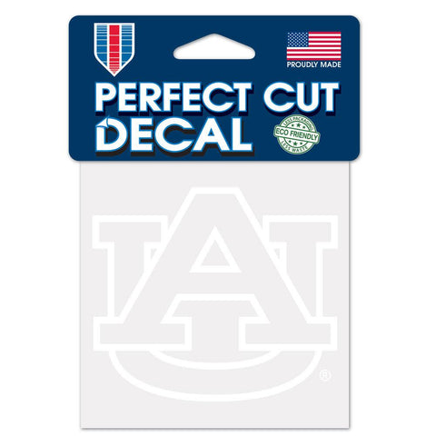 Auburn Tigers Decal 4x4 Perfect Cut White - Team Fan Cave