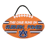 Auburn Tigers Sign Wood Football Power Design - Team Fan Cave