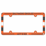 Baltimore Orioles License Plate Frame - Full Color