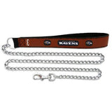 Baltimore Ravens Football Leather Leash - M - Team Fan Cave