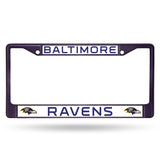 Baltimore Ravens License Plate Frame Metal Purple - Team Fan Cave