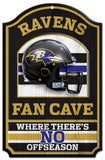 Baltimore Ravens Wood Sign - 11"x17" Fan Cave Design-0