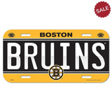 Boston Bruins License Plate Plastic Special Order