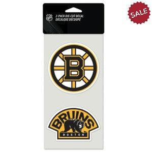 Boston Bruins Set of 2 Die Cut Decals