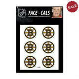 Boston Bruins Tattoo Face Cals