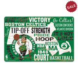 Boston Celtics Sign 11x17 Wood Wordage Design-0