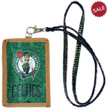 Boston Celtics Wallet Beaded Lanyard Style - Team Fan Cave