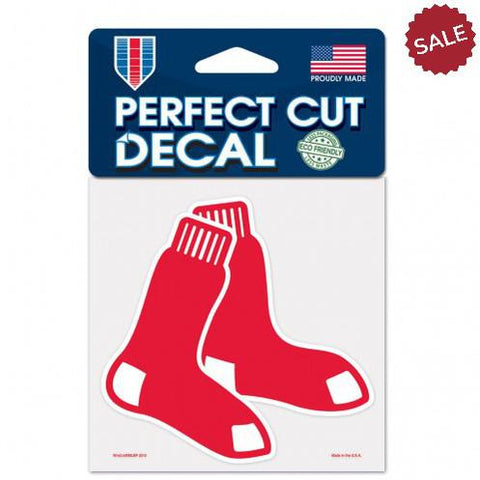 Boston Red Sox Decal 4x4 Perfect Cut Color