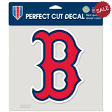 Boston Red Sox Decal 8x8 Perfect Cut Color B Logo-0