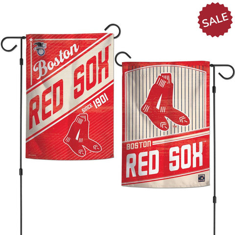 Boston Red Sox Flag 12x18 Garden Style 2 Sided Cooperstown-0