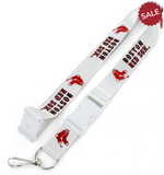 Boston Red Sox Lanyard White