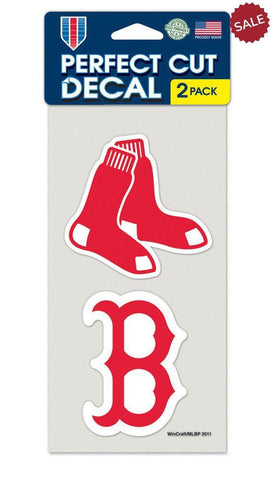 Boston Red Sox Set of 2 Die Cut Decals